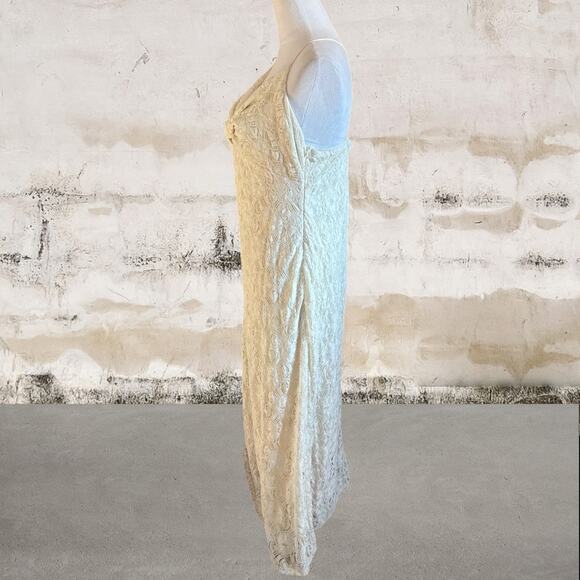 NSR Napean Sea Rd Cream Knot Front Lace Midi Dress Size XL NWOT - Picture 3 of 6